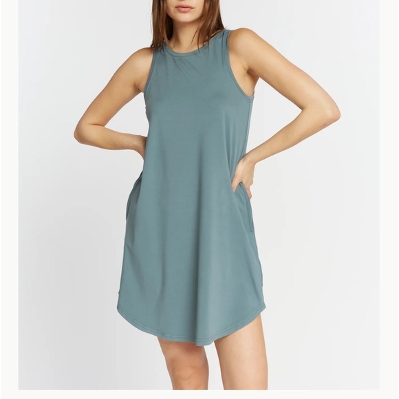 Thread & Supply Recreation Venus Dress‎ women’s sz S color ocean storm pockets - Picture 1 of 8